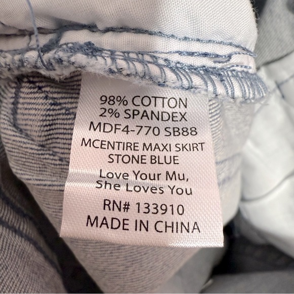 SHOW ME YOUR MUMU McEntire Denim Maxi Skirt - Picture 11 of 15